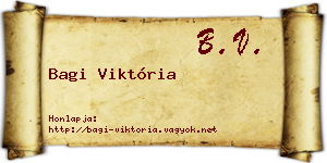 Bagi Viktória névjegykártya