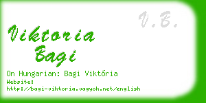 viktoria bagi business card