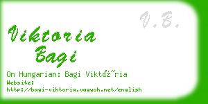 viktoria bagi business card